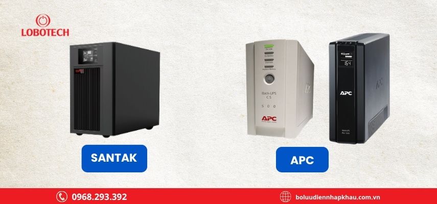 Santak và APC: Nên chọn bộ lưu điện thương hiệu nào